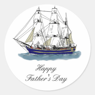 Sticker Rond Le Big Blue - Grand Bateau