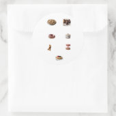 Sticker Rond "Le biscuit artisanal ravit !" (Sac)