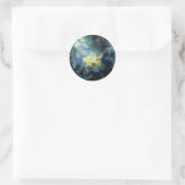 Sticker Rond LE bleu vert SWING jaune (Sac)