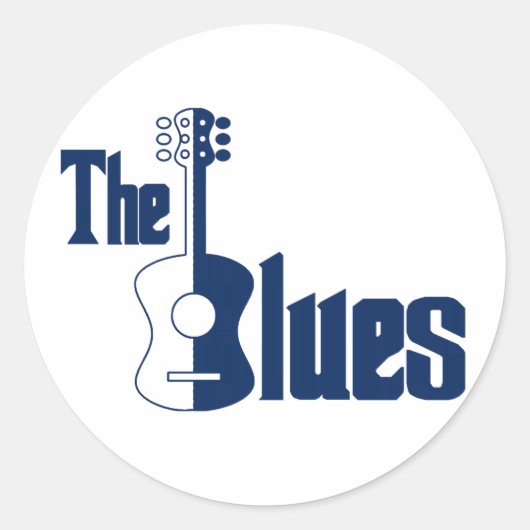 Sticker Rond Le blues (Devant)