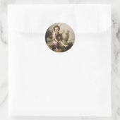 Sticker Rond Le Bon Berger, Esteban Murillo (Sac)