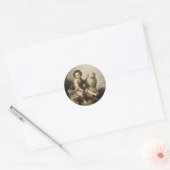 Sticker Rond Le Bon Berger, Esteban Murillo (Enveloppe)