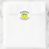 Sticker Rond Le bonheur, nager vite (Sac)