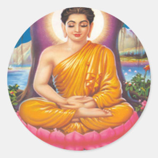 Sticker Rond Le Bouddha