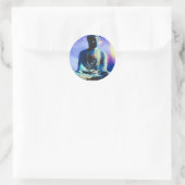 Sticker Rond Le Bouddha inspirant (Sac)
