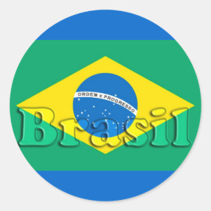Sticker Rond Le Brésil