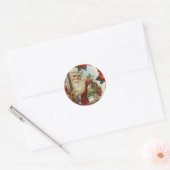 Sticker Rond Le Bringing de Santa Claus (Enveloppe)