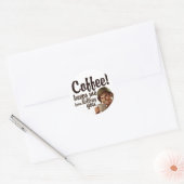 Sticker Rond Le café me fait tuer (Enveloppe)