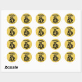 Sticker Rond Le Cam de l'oncle vous regarde (Feuille)
