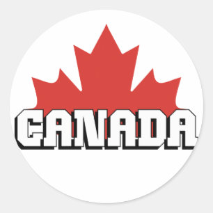 Sticker Rond Le Canada