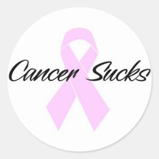 Sticker Rond Le cancer craint (Devant)