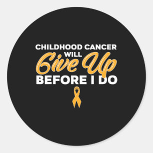 Sticker Rond Le cancer de l'enfance va renoncer au survivant