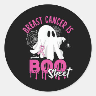 Sticker Rond Le cancer est tôle Éffrayant Halloween Cancer du s