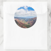 Sticker Rond Le canyon de Waimea (Sac)