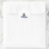 Sticker Rond Le capitaine Bok Quads Space Guy de l'espace extra (Sac)