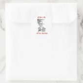 Sticker Rond Le capitalisme est mort (Sac)