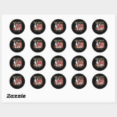 Sticker Rond Le cardinal Robert Prevost (Feuille)