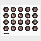 Sticker Rond Le cardinal Robert Prevost (Feuille)
