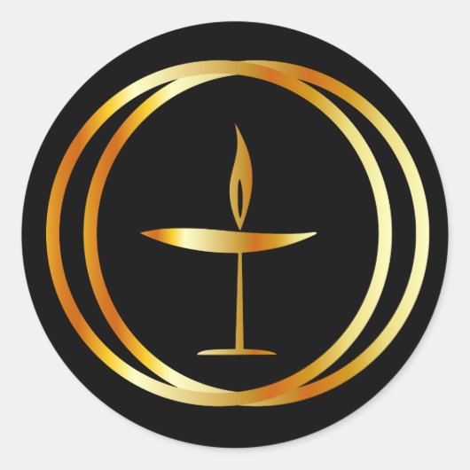 Sticker Rond Le Chalice flamboyant (Devant)