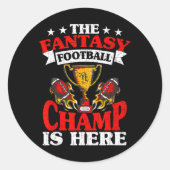 Sticker Rond Le Champ Est Là (Devant)