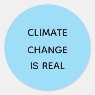 Sticker Rond Le changement climatique est réel