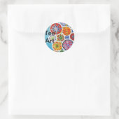 Sticker Rond Le changement d'Tee (Sac)