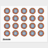 Sticker Rond Le changement d'Tee (Feuille)