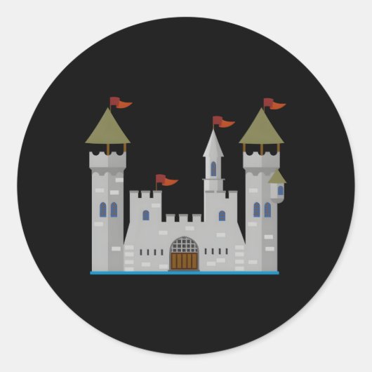 Sticker Rond Le Château De Knight (Devant)