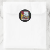 Sticker Rond Le Chef Pug (Sac)