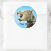 Sticker Rond Le cheval qui rit (Sac)