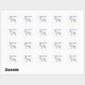 STICKER ROND LE CHIEN (Feuille)