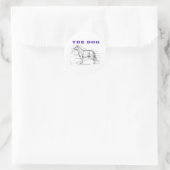 STICKER ROND LE CHIEN (Sac)