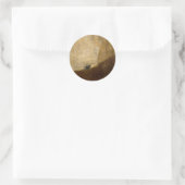 Sticker Rond Le chien (Peintures noires) par Francisco Goya 182 (Sac)