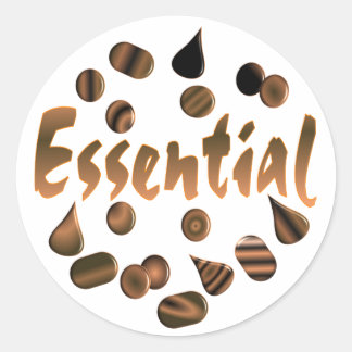 Sticker Rond Le chocolat est essentiel