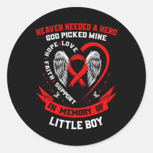 Sticker Rond Le Ciel Avait Besoin D'un Héros Dieu A Choisi Fils