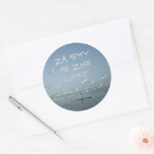 Sticker Rond Le ciel est la limite (Enveloppe)