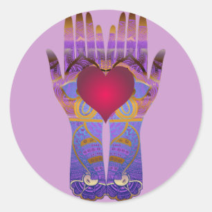 Sticker Rond Le ciel remet l'autocollant