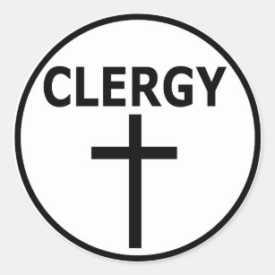Sticker Rond Le clergé symbolisent pour des pasteurs, des