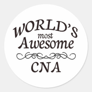 Sticker Rond Le CNA le plus génial au monde