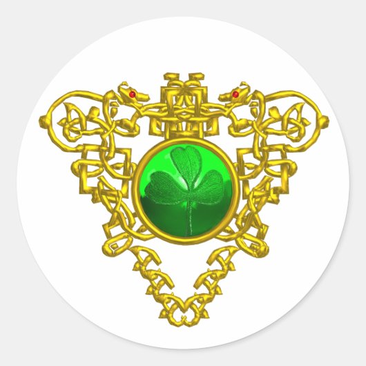 STICKER ROND LE COEUR CELTIQUE DE PATRICK DE SAINT (Devant)