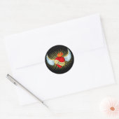 Sticker Rond Le coeur de maman (Enveloppe)