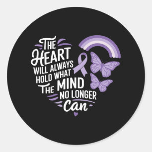 Sticker Rond Le coeur tiendra toujours la conscience de Heimer