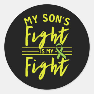 Sticker Rond Le combat de mon fils est ma lutte Conscience des