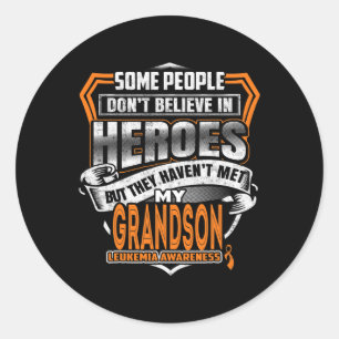 Sticker Rond Le combat de mon grand-fils est ma lutte contre la