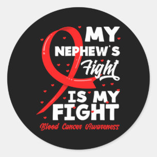 Sticker Rond Le combat de mon neveu est mon combat Sensibilisat