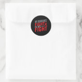 Sticker Rond Le combat de mon petit-fils est mon combat Sensibi (Sac)
