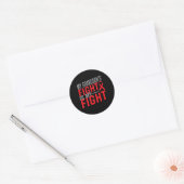 Sticker Rond Le combat de mon petit-fils est mon combat Sensibi (Enveloppe)