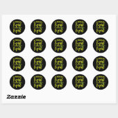 Sticker Rond Le combat du mari est mon combat pour lutter contr (Feuille)