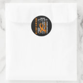 Sticker Rond Le combat est mon combat petit garçon Fils Leukemi (Sac)