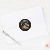 Sticker Rond Le combat est mon combat petit garçon Fils Leukemi (Enveloppe)